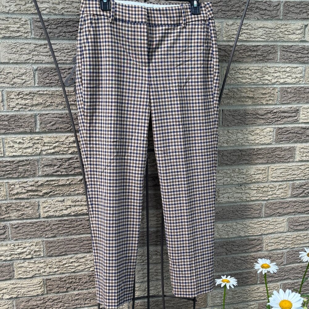 J.Crew Italian Wool checkered pants, size 4